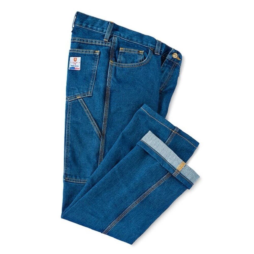 Tyndale FR Women’s Relaxed Fit Jeans Straight Leg Denim Blue 14x30 USA F293T NWT - Picture 2 of 11
